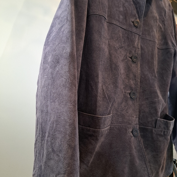 Sequence - light purple lilac real suede leather jacket - size M - Picture 13 of 15